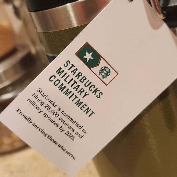 Starbucks Stanley Military Commitment Tumbler NWT 20 oz. - Picture 4 of 4